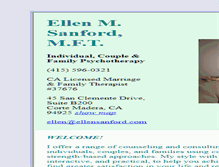 Tablet Screenshot of ellensanford.com